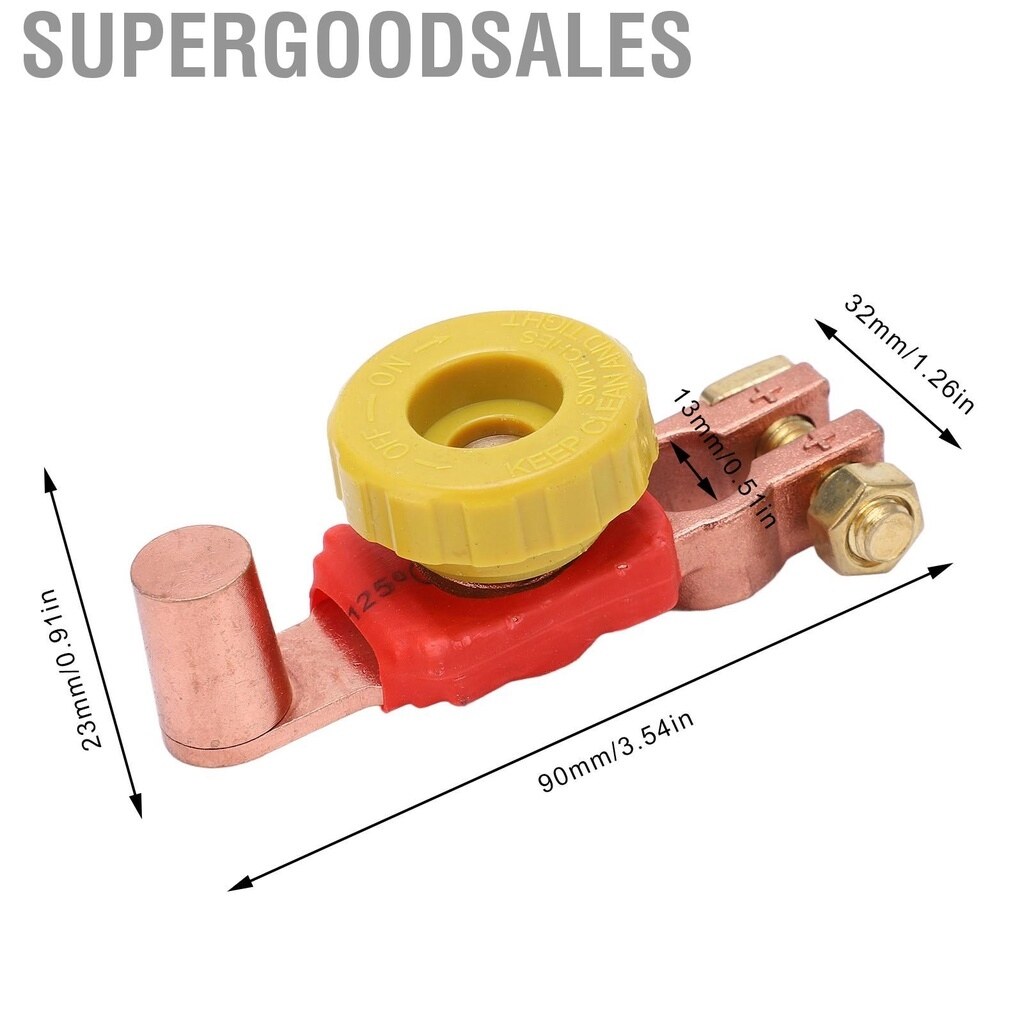 Supergoodsales Battery Disconnect Switch Positive Cut Off Master