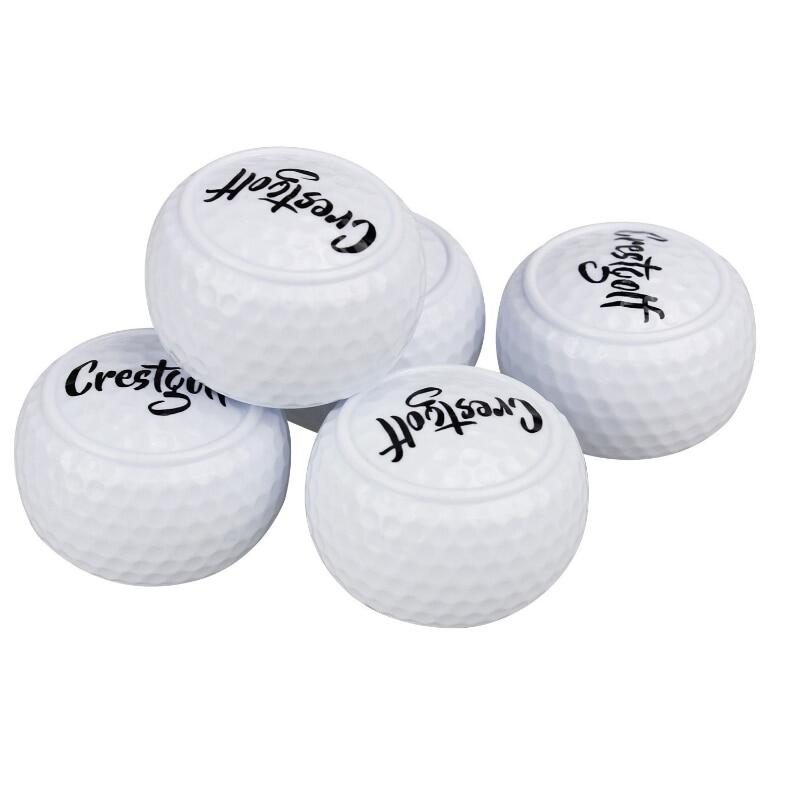 1pc/2pcs Hard Flat Putting Practice Golf Balls Golf for Beginners Two Layer Ball Driving Range Ball Training Aids