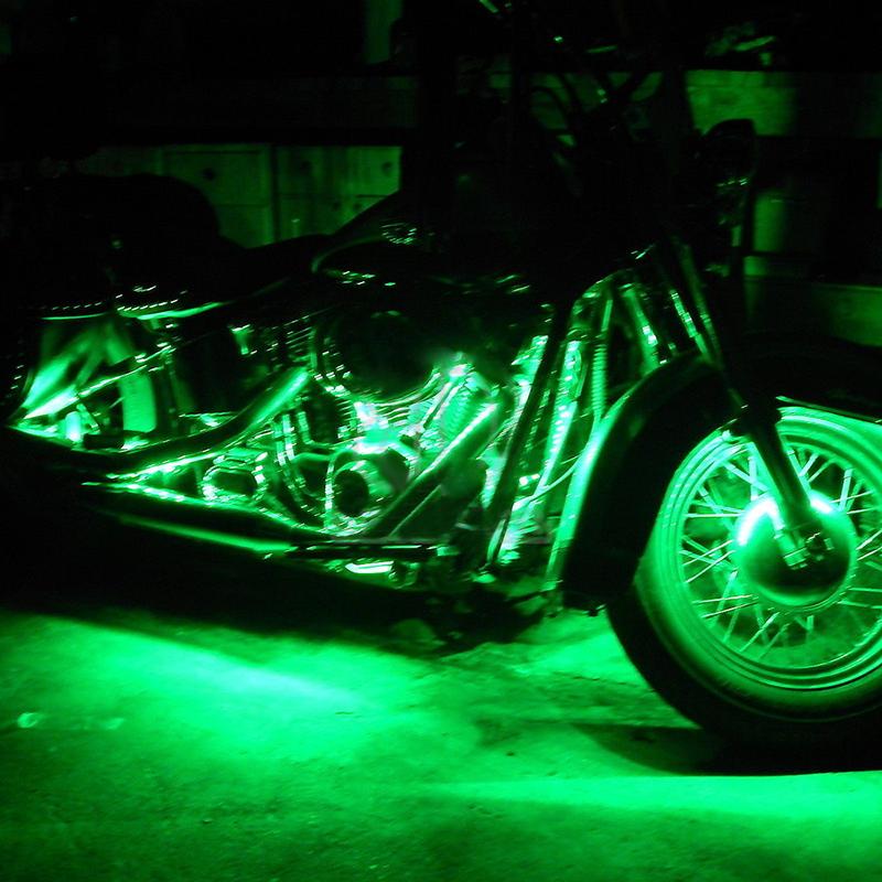 36LED Motorcycle Pod Light Ground Effect Kit Remote Control For Harley