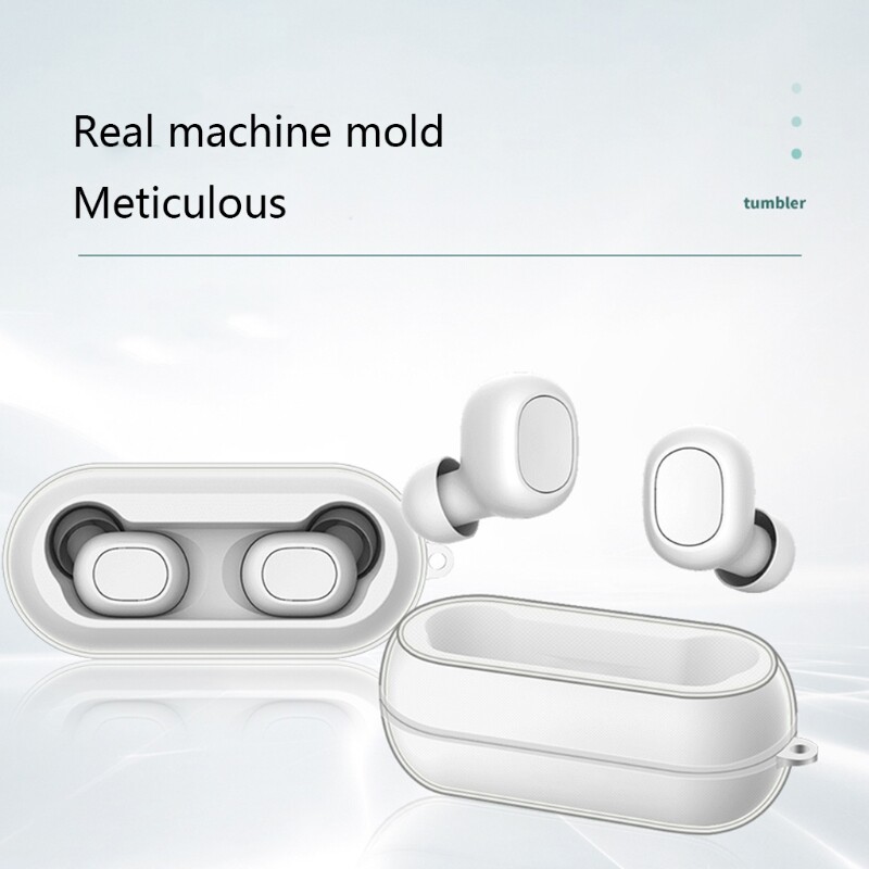 Compatible with QCY T1C Earphone Protective Cover Lightweight Case Impact-resistant Sleeve Bluetooth-compatible