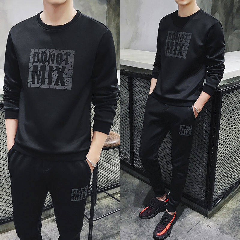 Autumn men's suit men's youth Korean version of the trend handsome casual sportswear