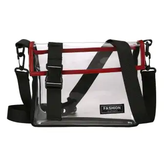 transparent messenger bag