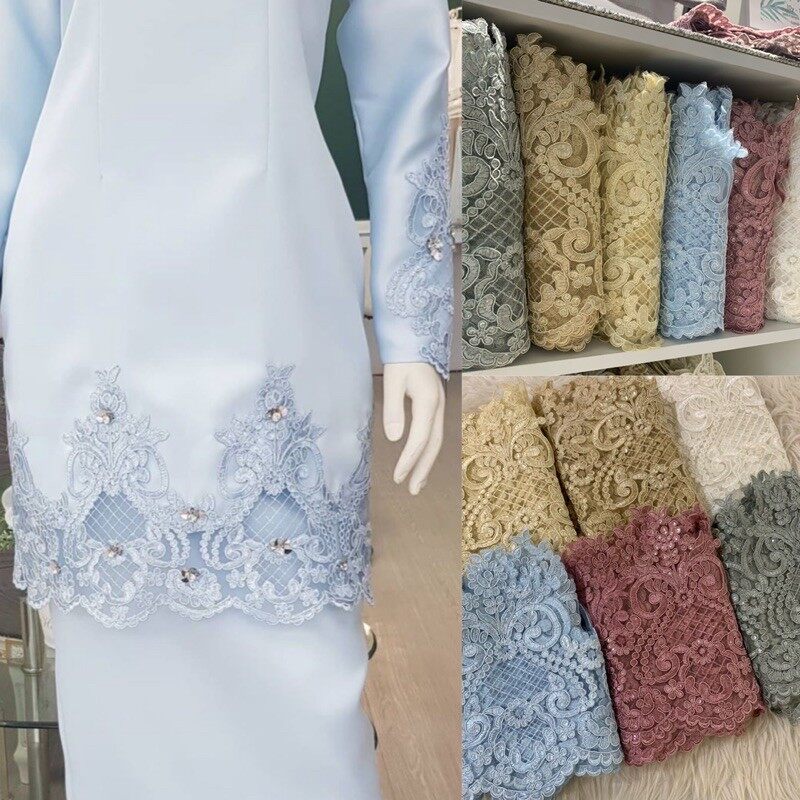 🔥SIAP MANIK SEQUIN🔥BORDER LACE 