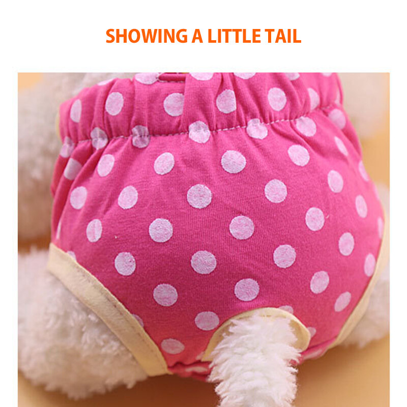[Teekland] Pets Colorful Wave Point Cute Physiological Pants Strap Safety Pants Menstrual Pants
