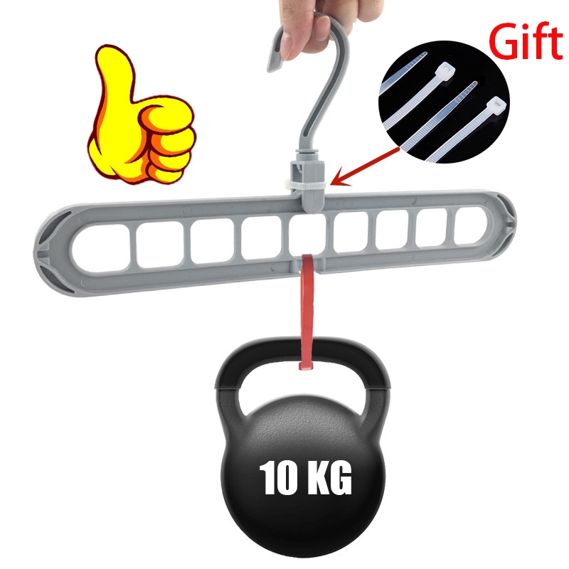 [HOT W] Magic Multi-port Support hangers for Clothes Drying Rack Multifunction Plastic Clothes rack drying hanger Storage Hangers