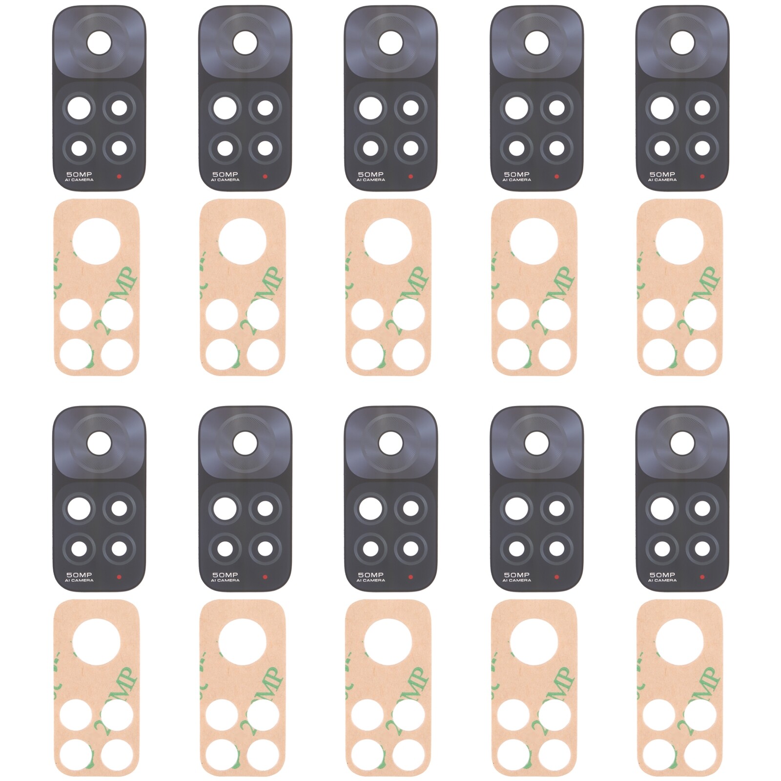 10 pcs back camera lens for xiaomi redmi note 11