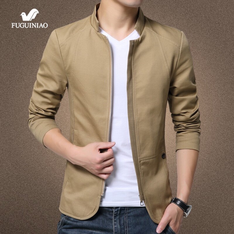 simple slim long sleeve jacket