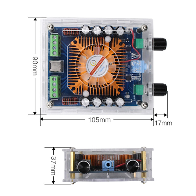 Loa Âm Thanh Nổi 4 Kênh Công Suất Cao XH-A372 50W * 4 Mô-đun Bảng Mạch Khuếch Đại Công Suất Kỹ Thuật Số TDA7850 50W * 2 + 50W * 2