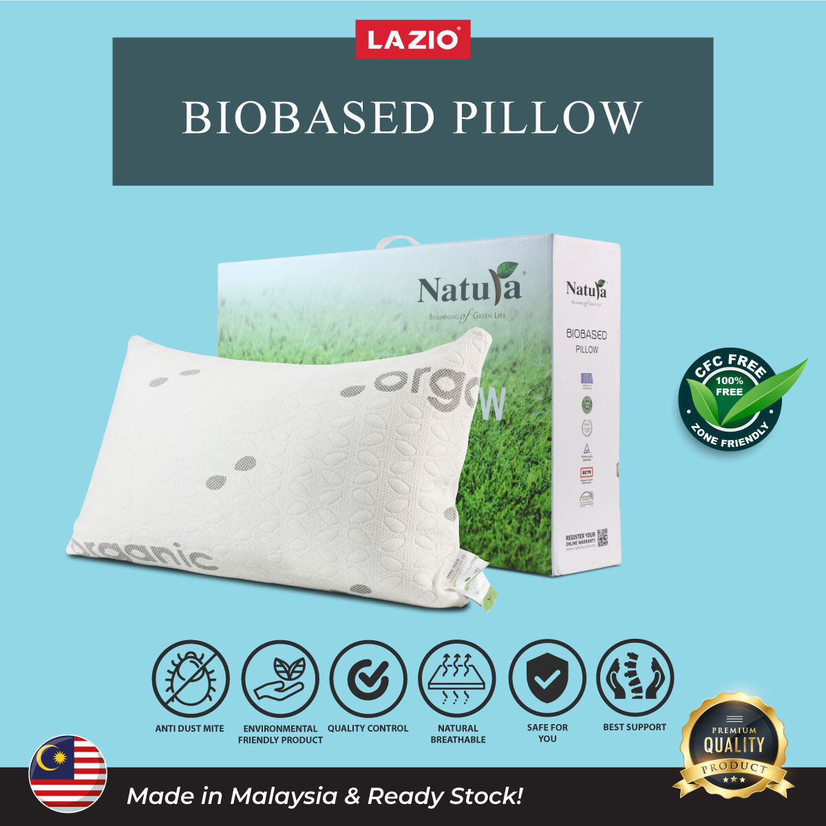 organic foam pillow