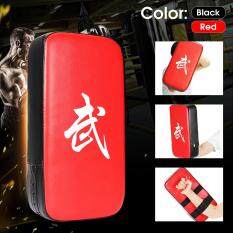 Đen/Đỏ — Thái Bao Đấm Boxing Tập Trung Kick Pad Mitts Traing Đánh Đánh Kính Cong