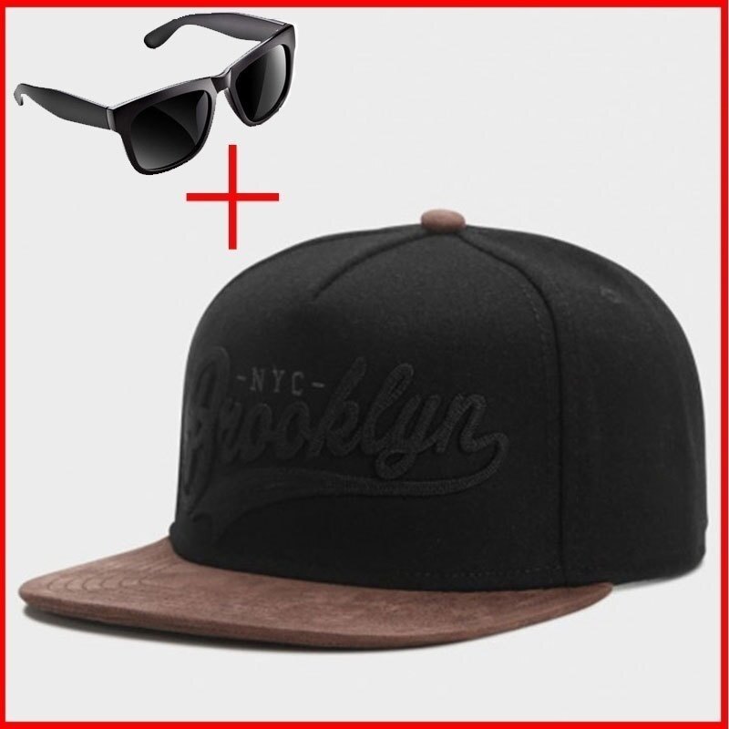 Fashion Hip Hop Hat Men's Baseball Cap Outdoor Sports Golf Cap Cotton Trucker Hat Casual Hat (With Glasses)