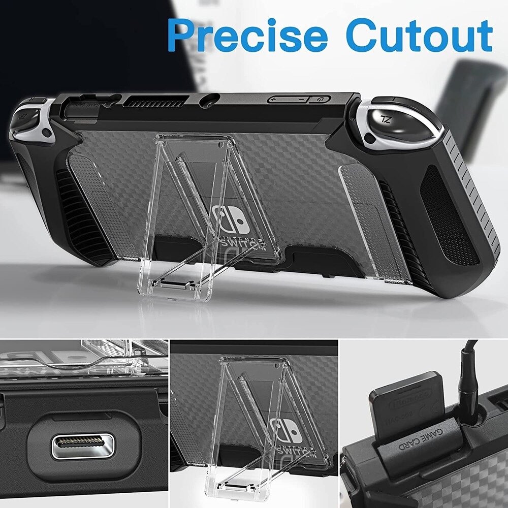 Ốp Lưng Nintendo Switch OLED Có Chân Đế Cố Định, Ốp Bảo Vệ TPU Tương Thích Với Ốp Lưng Mô Hình OLED NS Switch