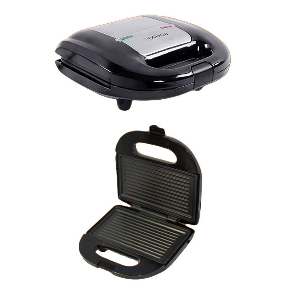 Tongpudi®Máy Làm Bánh Sandwich Chạy Điện Tấm Nướng Máy Nướng Bánh Mì Bữa Sáng Máy Làm Bánh Mì Bánh Quế （ Phích Cắm EU