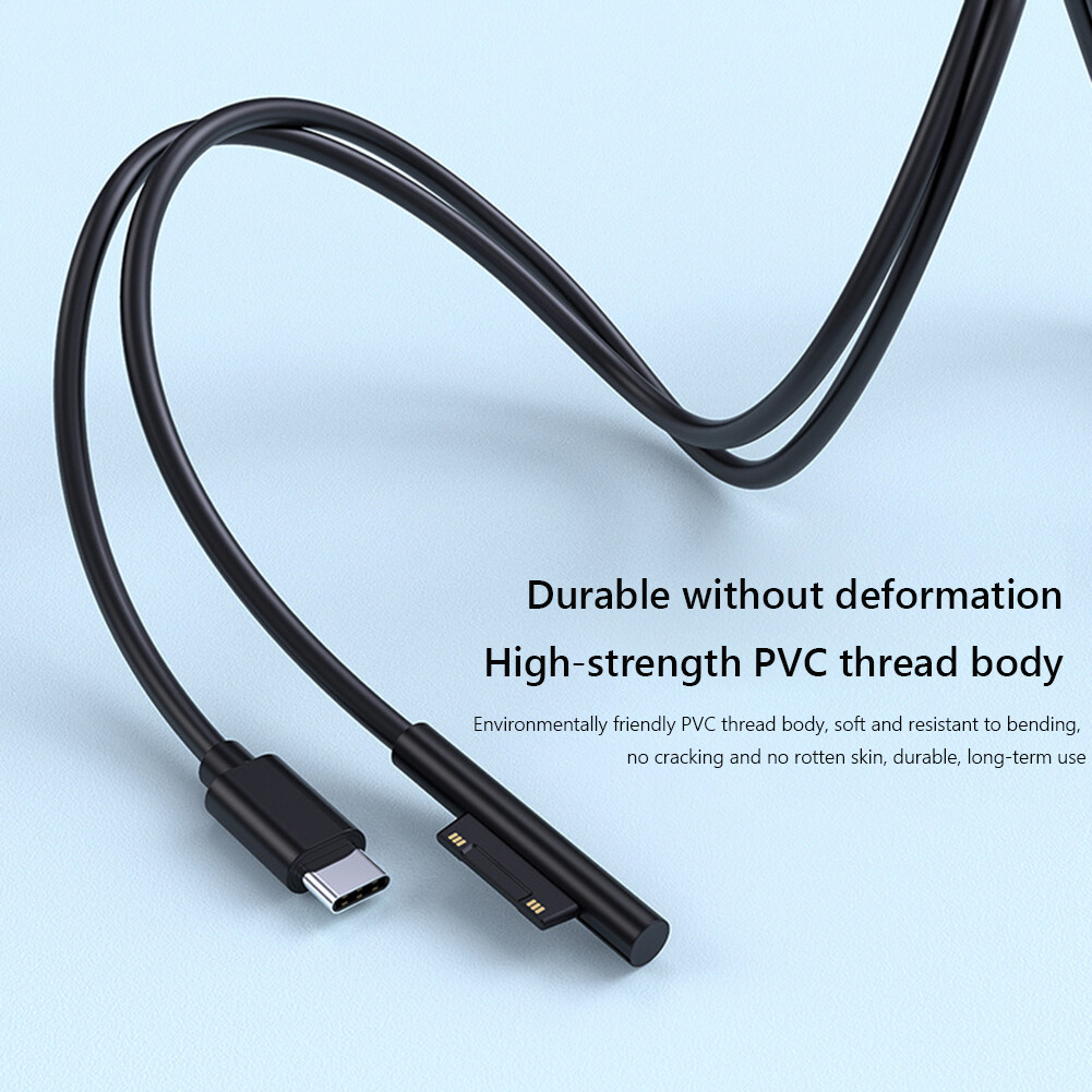 Magnetic Cable 3A Fast Charging Micro USB Type C Cable For Microsoft Surface Pro 7 6 5 4 Quick Charger Data Wire Cord