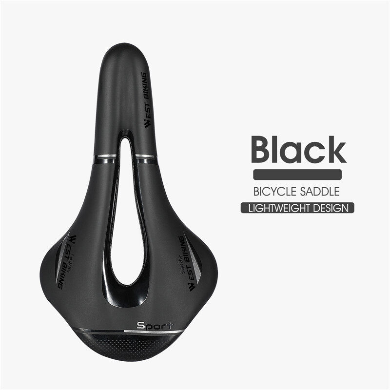 WEST BIKING Road Bike Saddle Ultralight Hollow Soft Bicycle Saddle Seat PU Leather Breathable Racing Cushion Saddle Bike Parts