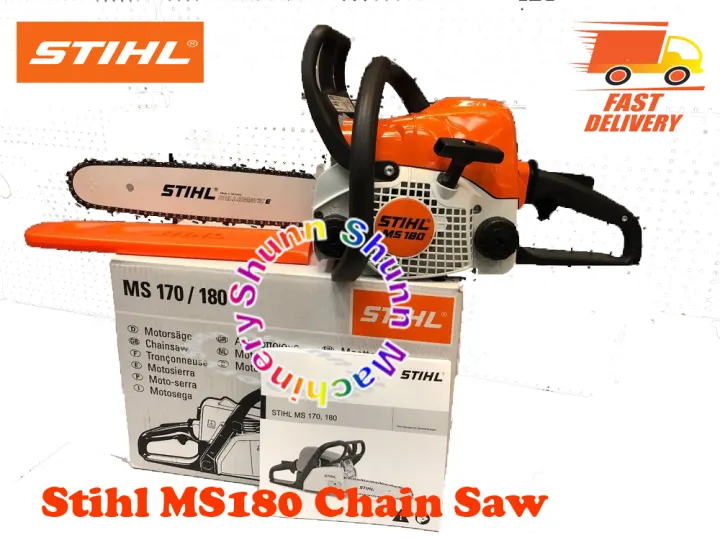 Stihl Ms180 Chain Saw 18 Guide Bar Saw Chain 32cc 1 5kw Lazada