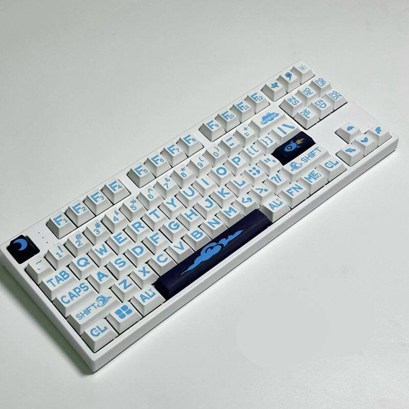 Cherry profile keycap 130 keys large character pbt sublimation for cherry mx switch mechanical keyboard rk61/anne pro 2/gk61