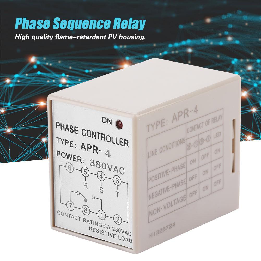 [Happy Family Supplies+จัดส่งฟรี] Phase Failure Relay APR-4 การสูญเสีย ...
