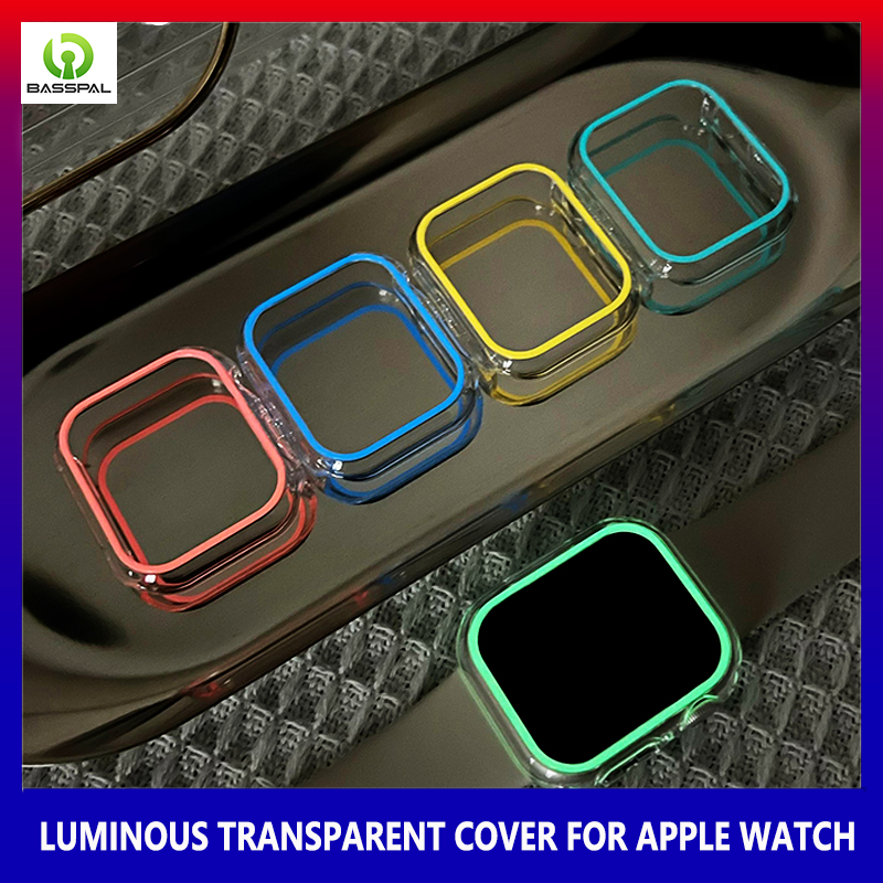 Ốp Đồng Hồ Trong Suốt Dạ Quang Tương Thích Với I Watch SERIES 7 SE 6 5 4 3