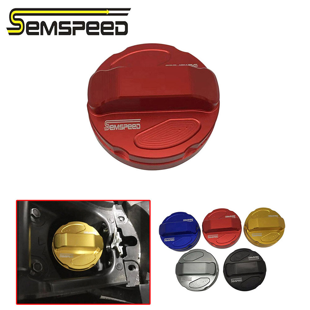 SEMSPEED Motorcycle CNC Gas Cover Gasoline Diesel Fuel Oil Filler Tank Cap For Yamaha XMAX 250 300 XMAX300 2017-2022