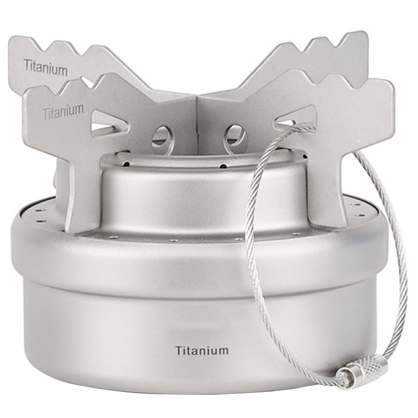Portable Camping Alcohol Stove Rack Combo Set Mini Portable Liquid Alcohol Stove
