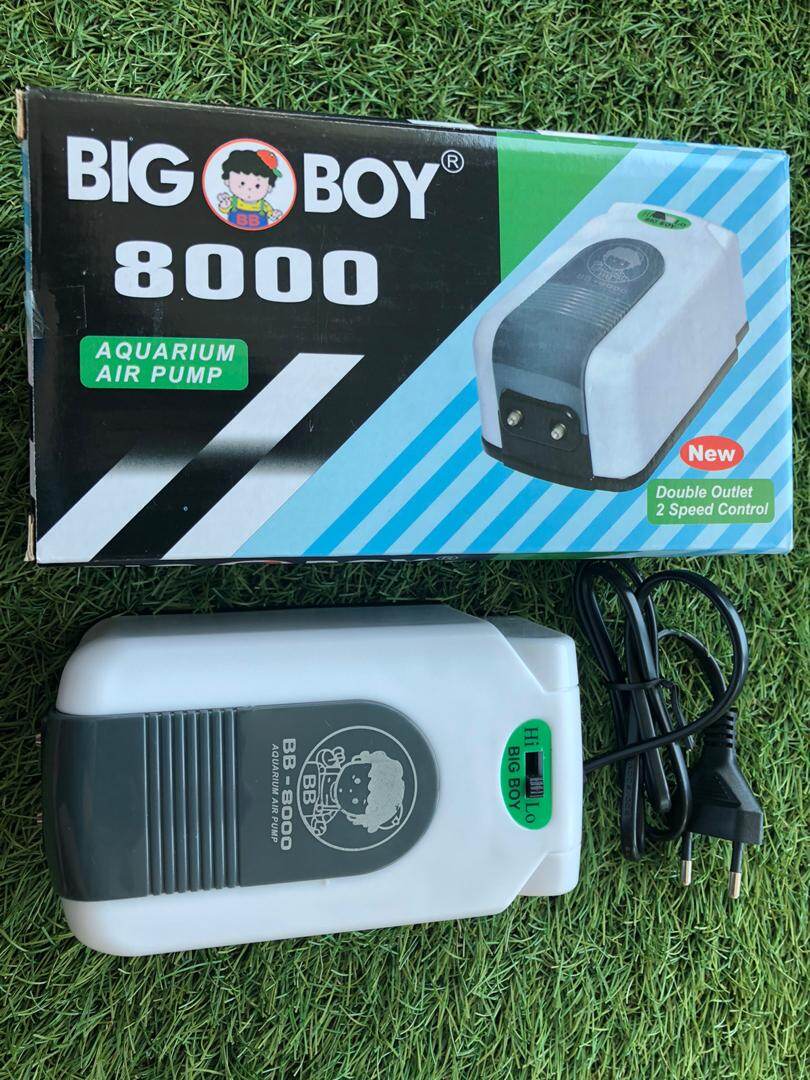 BIG BOY AQUARIUM AIR PUMP 8000 FOR LARGE AQUARIUM(140-200L) USE