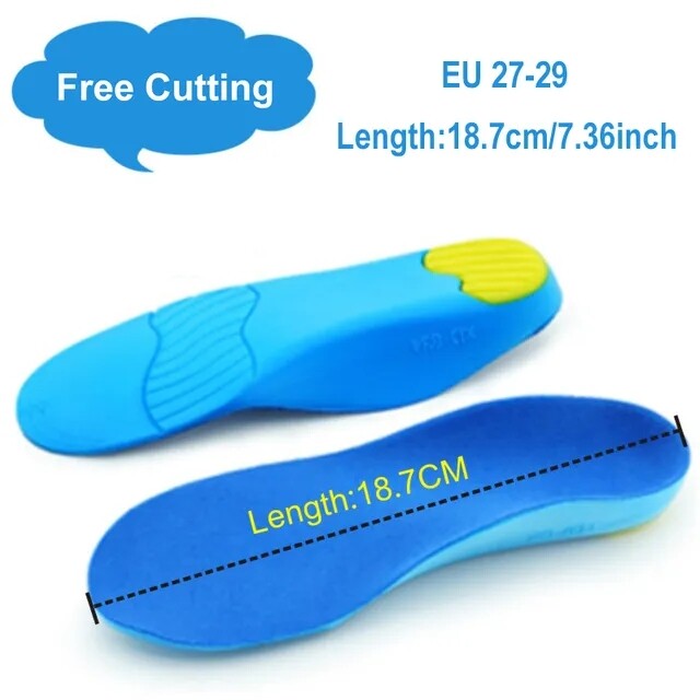 CCW 1Pair Children's Orthopedic Shoes Insoles For Feet Flat Foot Arch Support Kids Orthopedic Products Shoes Sole Insert