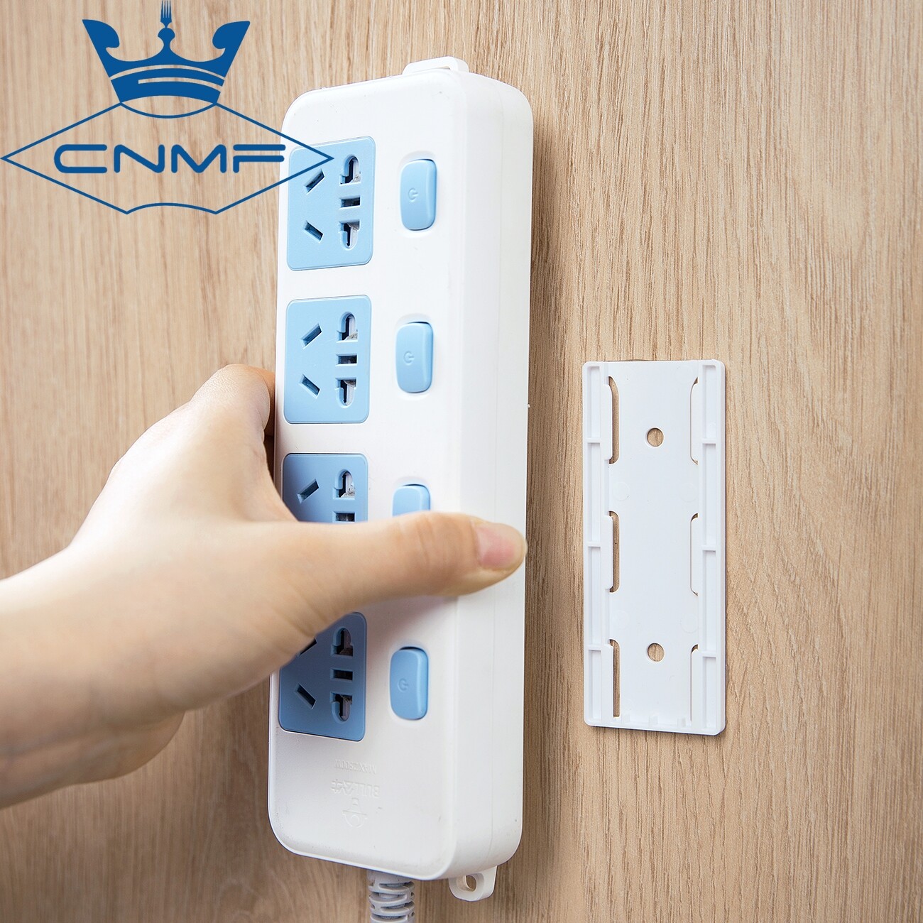 CNMF 1pcs or 5pcs Glue Sticker Hook Wall-mounted Wire Socket Storage Hook Wall Stickers Punch-free Hooks