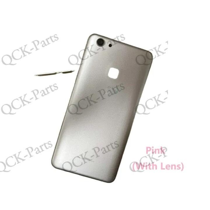 5.7" back cover for vivo v7 1718 y75 y75a rear battery housing with side button +lens replacement parts