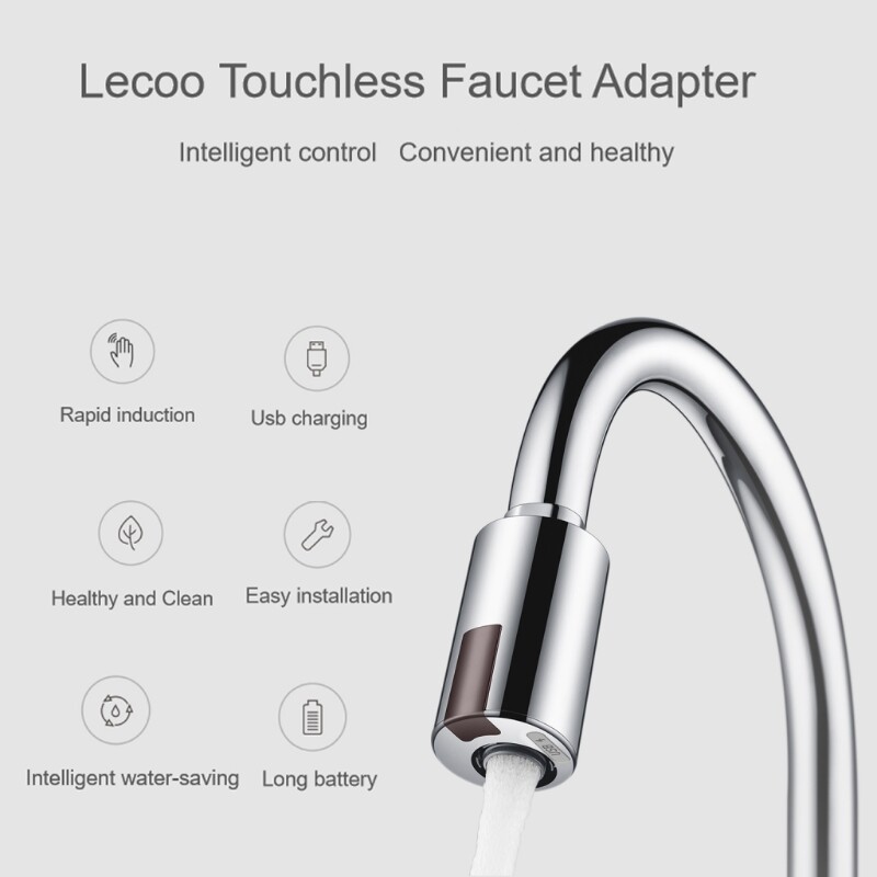 Smart Touchless Faucet Infrared Sensor Adapter Sink Water Saving Automatic Faucets Nozzle Adapter for Kitchen