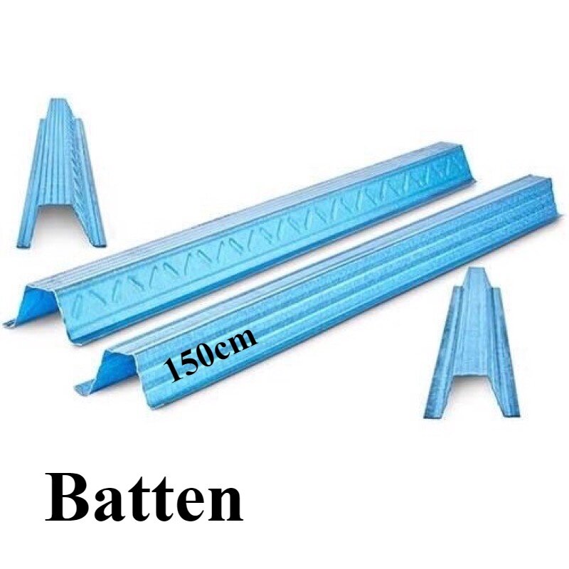 0.75mm (59”) C Channel Blue Biru / 0.47mm 150cm (59”) Batten Blue Biru