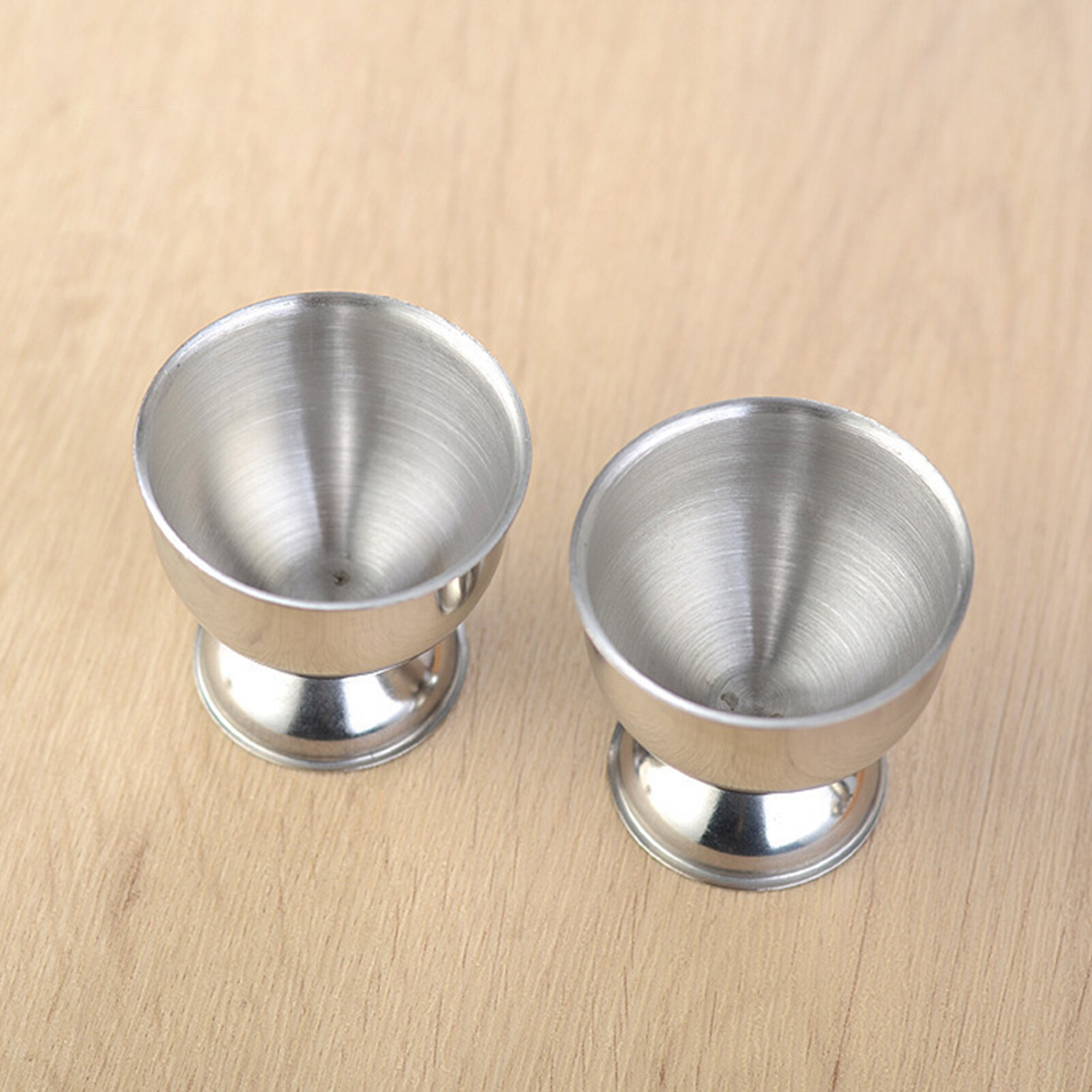 JAREDQ 40ml Egg Cup Eco-friendly Rust-proof Stainless Steel Boiled Egg Container Cup for Bar Egg Container Eco-friendly