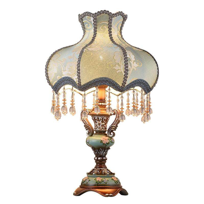 European Style Retro Bedroom Warm White Light Bedside Lamp