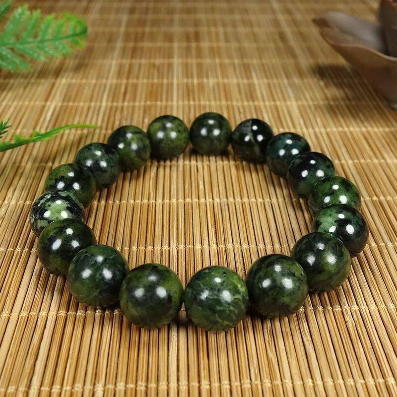 Tibetan natural medicine King Stone Bracelet snake jade bracelet bracelet for men and women with a single bead diameter of 8mm