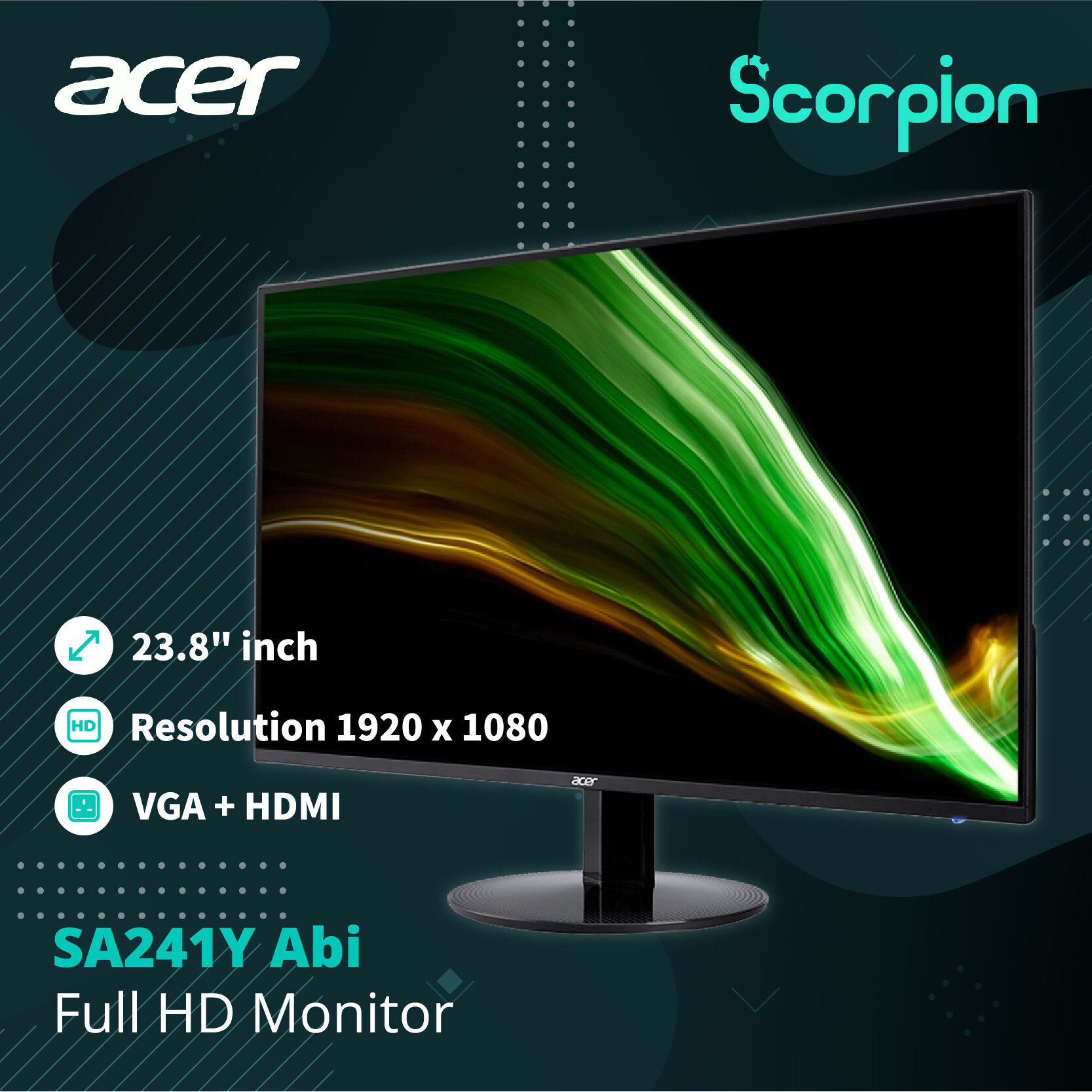Acer SA241Y Abi Full HD Monitor | Lazada