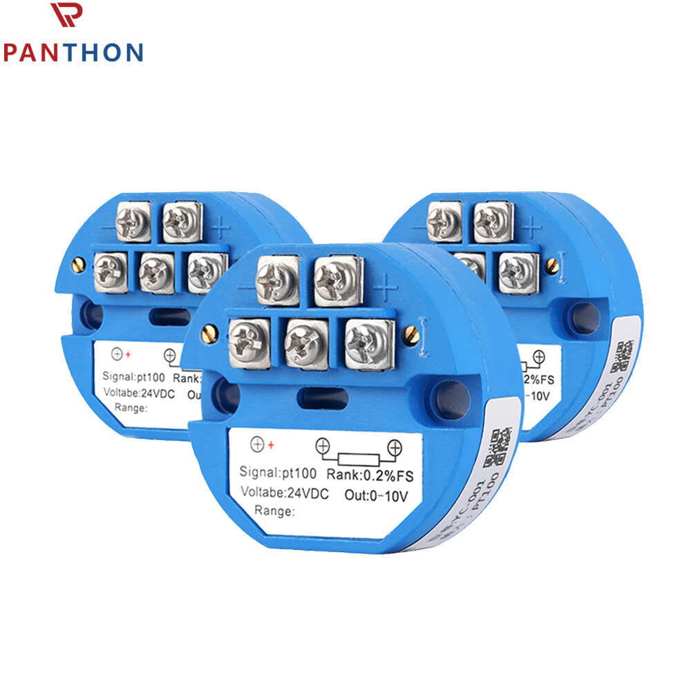 PANTHON PT100 Temperature Sensor Temperature Transmitter Isolated Detector Module -40~ 120 Degree -4-20MA 24V