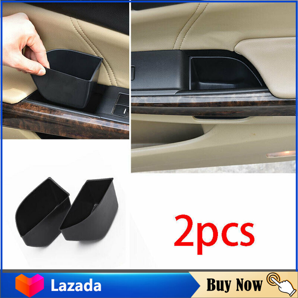 2Pcs รถกล่องเก็บของสำหรับ2008-2013 Honda 8th Accord รถยนต์ประตูกล่องเก็บของฝาครอบ Trim