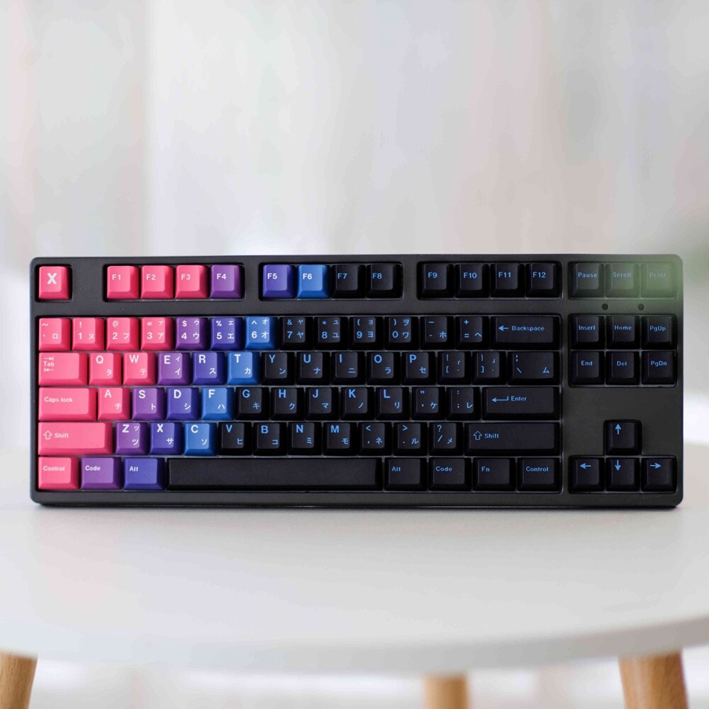 【Keycap Only】Gradient Keycaps PBT Dye Sublimation Keycap for Mechanical Keyboard Cherry mx Switch Key Caps 129 keys