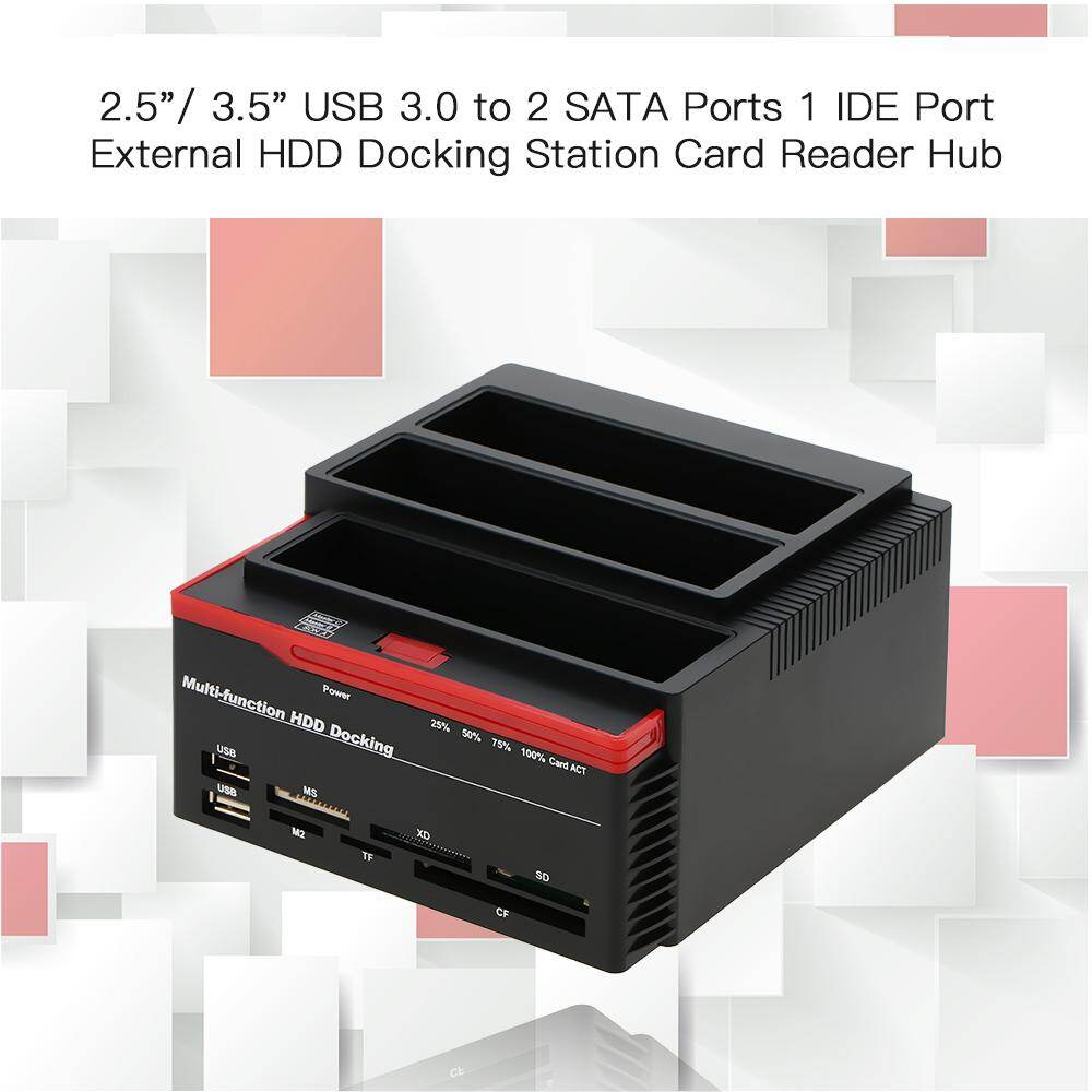 Đế Đĩa Cứng IDE & SATA 2.5/3.5 "Đa Năng Ổ Cắm USB 3.0 HDD Ổ Cắm HDD Ba Khoang, Phích Cắm EU