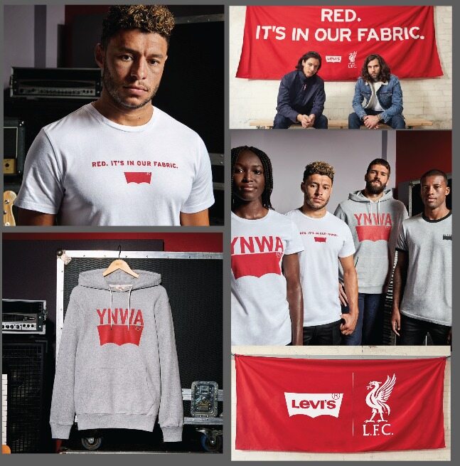HOODIES LIVERPOOL LEV!S YNWA XS-2XL 