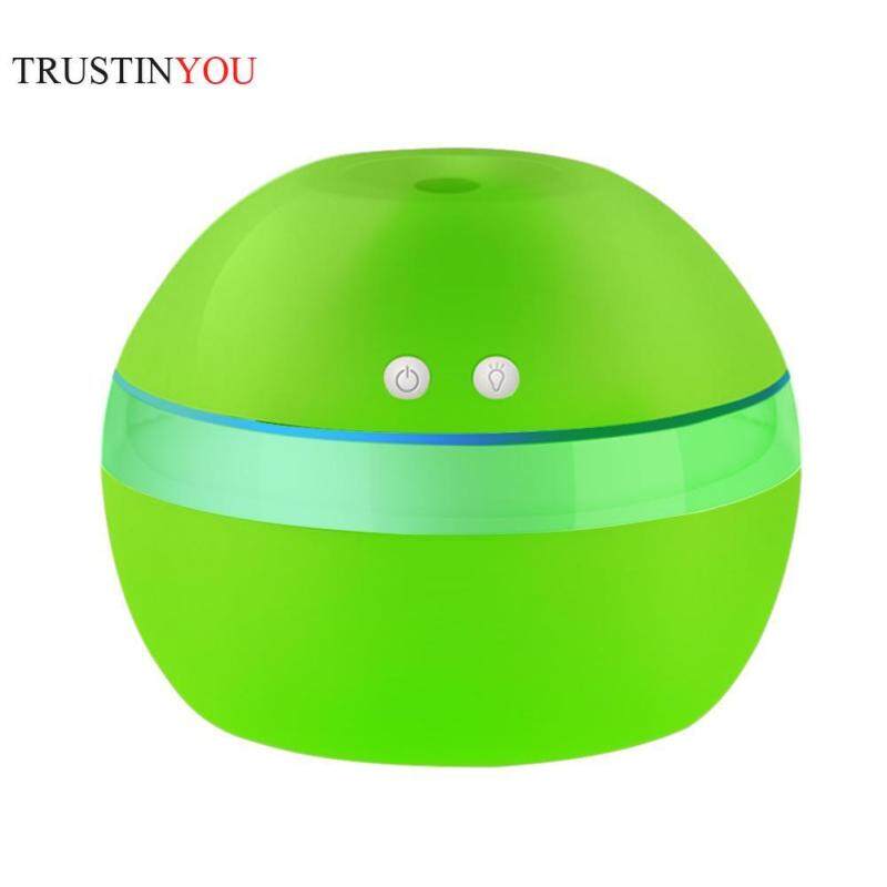 300ml USB Smart Key Press Ball Ultrasonic Air Humidifier 7 Color LED Night Light Aroma Essential Oil Diffuser Aromatherapy Air Purifier Mist Maker for Office Home Singapore