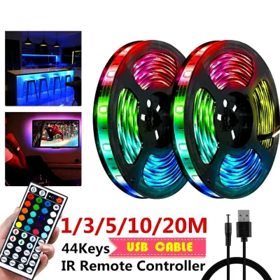 Advertising Sign Lighting Romantic Atmosphere Computer Host Decoration Smd 3528 Dc12v Rgb Led Strip Light 1m 3m 5m 10m 20m No Waterproof Led Light Rgb Leds Tape Flexible Diode Ribbon Led Strip Multiple Uses Invalid Remote Control