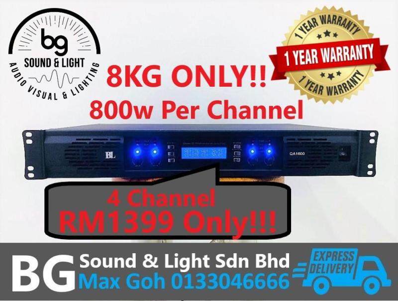 Blackline QA1600 4 Channel Light Power Amplifier(800w Per Channel) Malaysia
