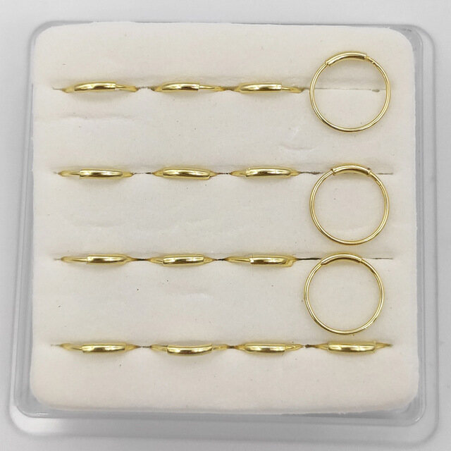 16pcs/lot 925 sterling silver nose ring 22 g piercing nose hoop body jewelry