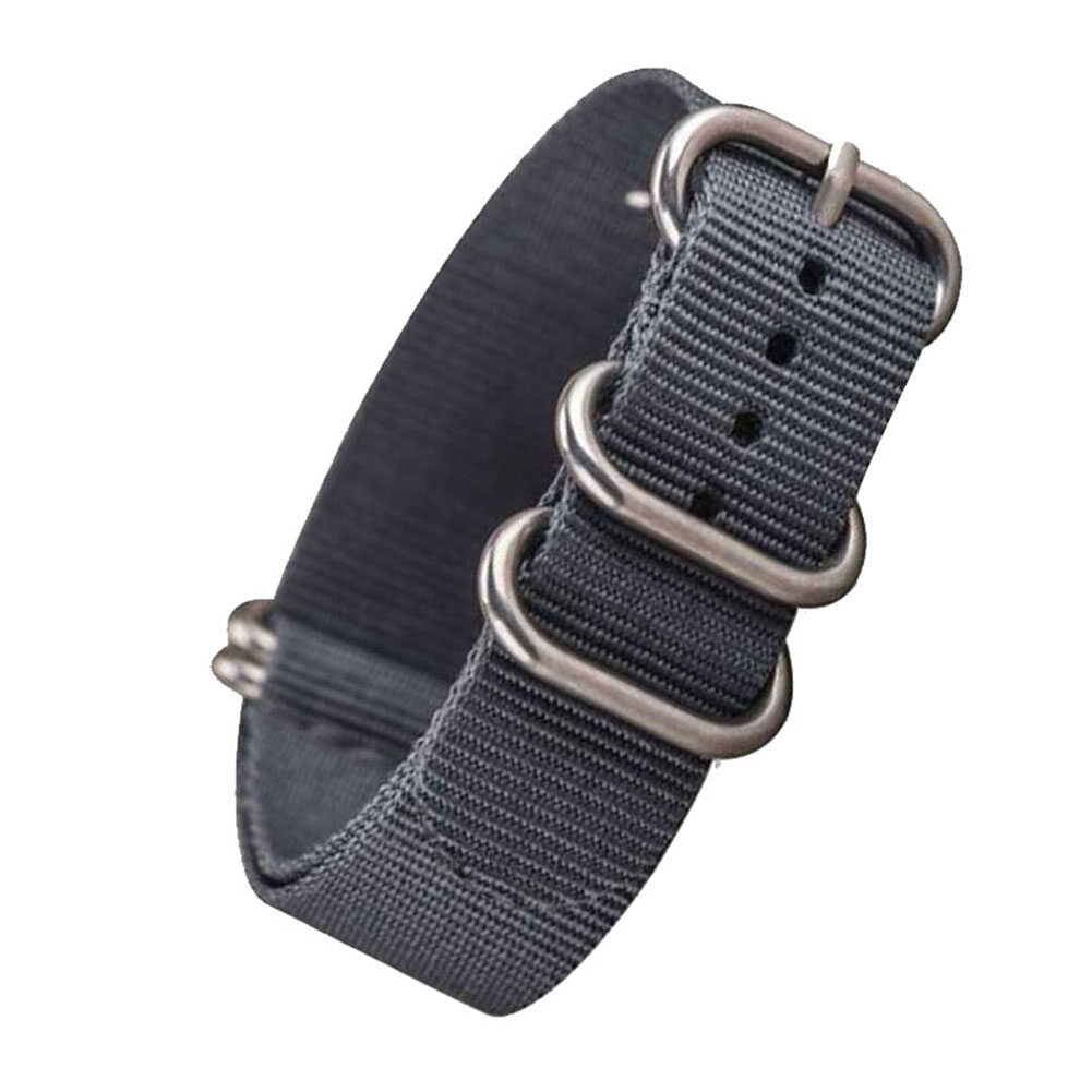 Ningxiang 16/18/20/22/24mm Replacement Nylon Universal Adjustable Watchband Wrist Strap
