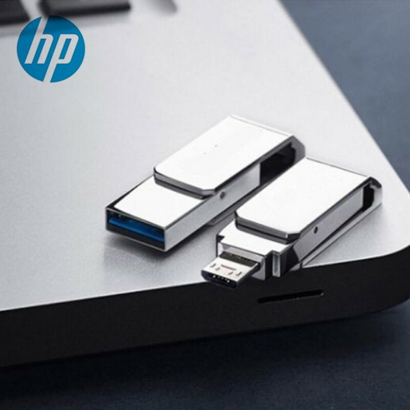 Hp micro 2tb 1tb 512gb otg usb flash drive metal pen drive 256gb 128gb 64gb 360% rotating waterproof mobile phone flash drive u disk