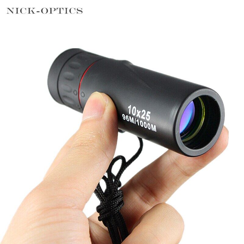 10X25 Hd Bằng Một Mắt Kính Thiên Văn Chuyên Nghiệp, Daul Focus Miếng Dán Gián Điệp Bỏ Túi Màu Xanh Lá Cây Cho Du Thuyền Phạm Vi Du Lịch Chất Lượng Cao