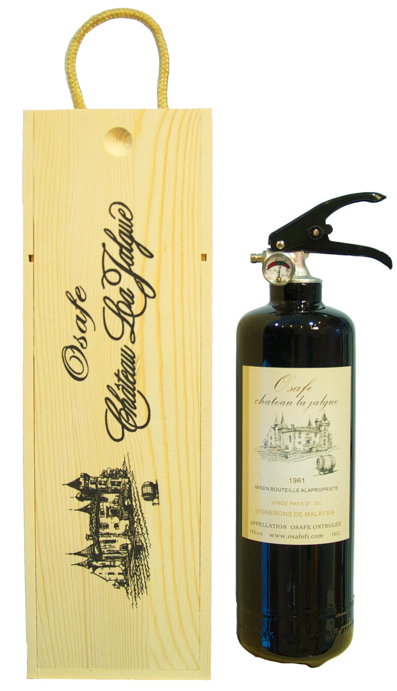 Osafe Fire Ce Certified 1kg Fire Extinguisher Wine Series Lazada