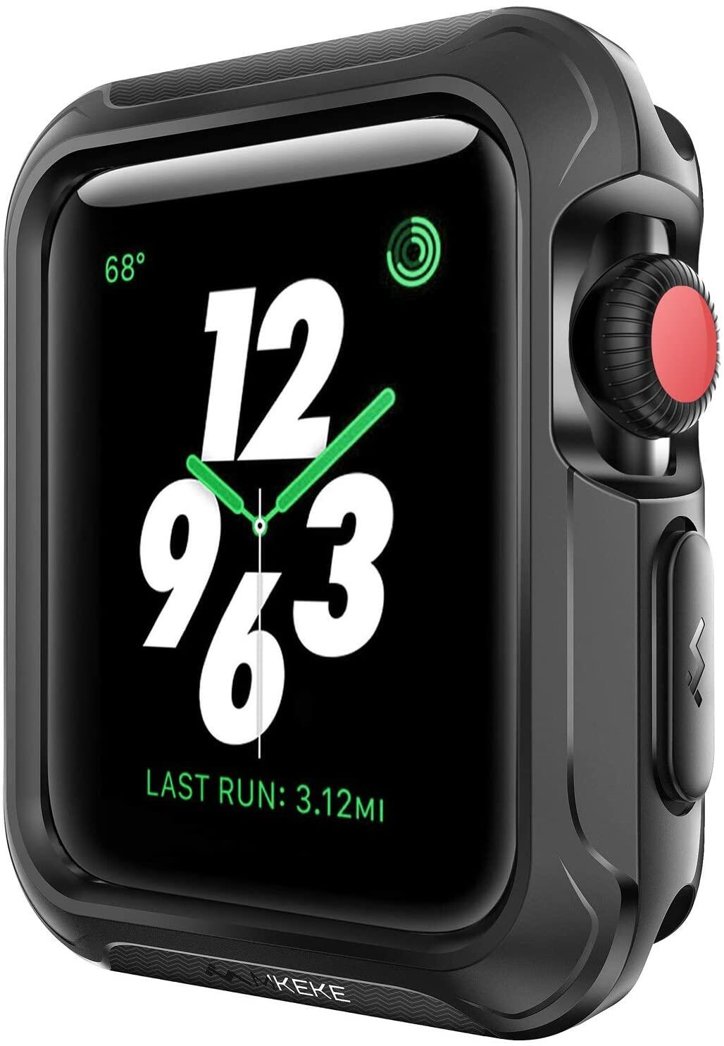 Compatible with A pple watch case, shock and drop protector, bumper compatible with Apple Watch 38mm 40mm 42mm 44mm