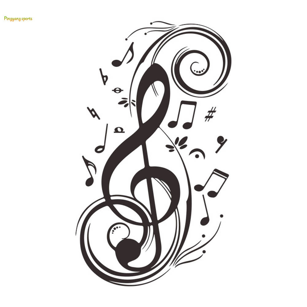 Ti-M Simple Wall Sticker Musical Note Pattern Wall Decal Home DecorMusical Note PatternSimple Wall Sticker, Wall DecalWall Decor, Home DecorSimple
